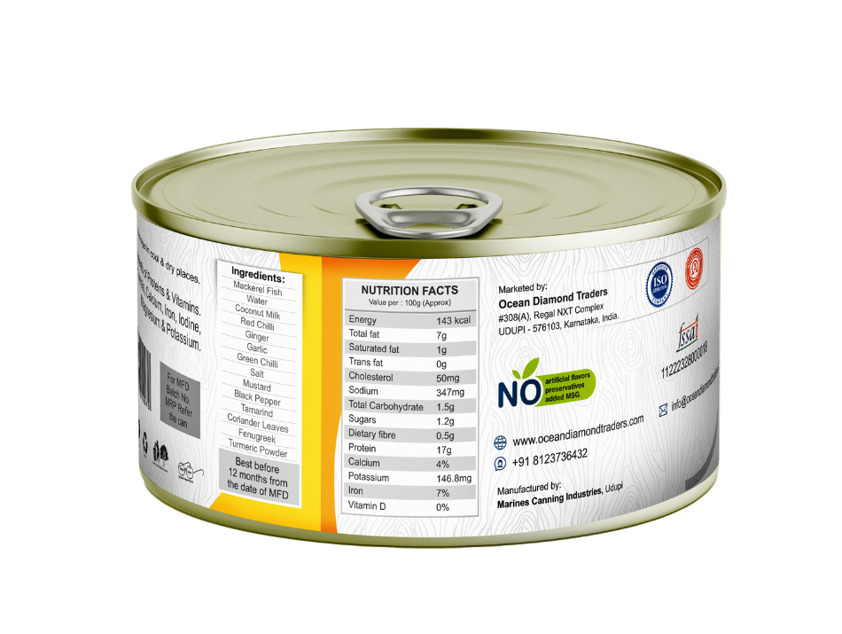 OCTOKING Mackerel Fish Curry 200g | Ready-to-Eat Seafood Curry OCTOKING mackerel fish curry 200g canned fish curry ready to eat seafood