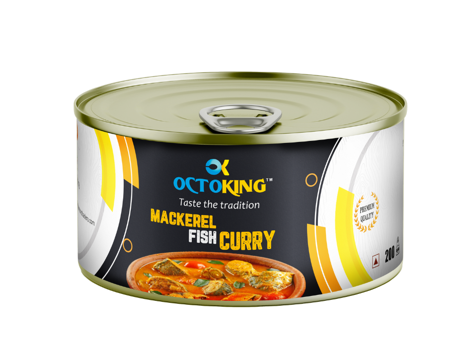 OCTOKING Mackerel Fish Curry 200g | Ready-to-Eat Seafood Curry OCTOKING mackerel fish curry 200g canned fish curry ready to eat seafood