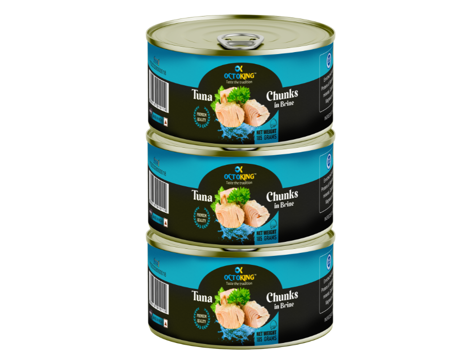 OCTOKING Tuna Chunks Brine 185g | OCTOKING OCTOKING tuna chunks brine 185g canned tuna