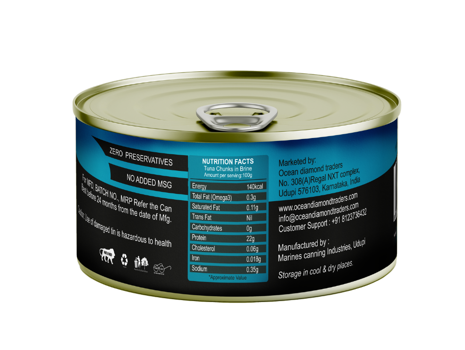 OCTOKING Tuna Chunks Brine 185g | OCTOKING OCTOKING tuna chunks brine 185g canned tuna