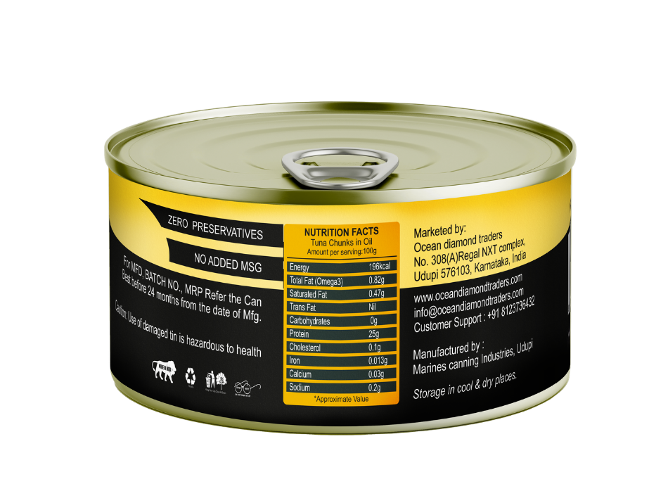 OCTOKING Tuna Chunks Oil 185g | OCTOKING OCTOKING tuna chunks oil 185g canned tuna