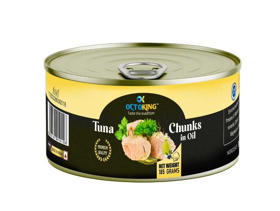 OCTOKING Tuna Chunks Oil 185g | OCTOKING OCTOKING tuna chunks oil 185g canned tuna