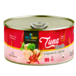 OCTOKING tuna chunks red chili 185g spicy canned tuna