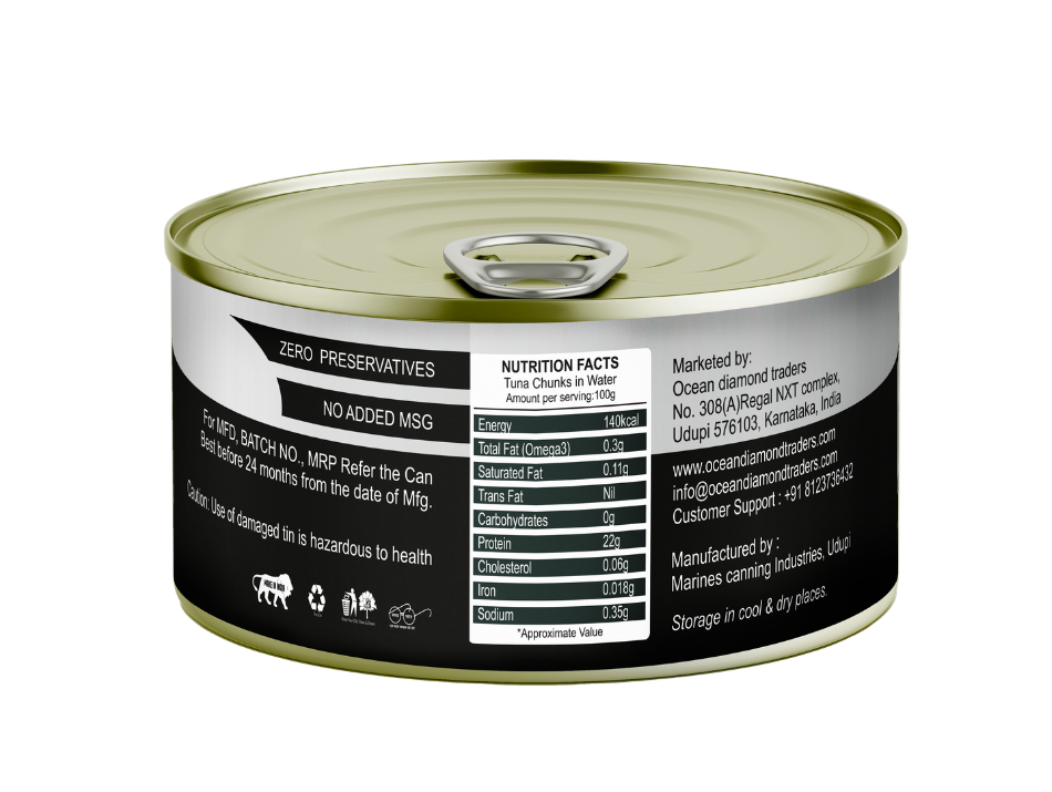 OCTOKING Tuna Chunks Water 185g | OCTOKING OCTOKING tuna chunks water 185g canned tuna