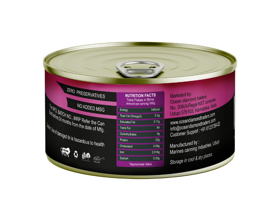 OCTOKING Tuna Flakes Brine 185g | OCTOKING OCTOKING tuna flakes brine 185g canned tuna