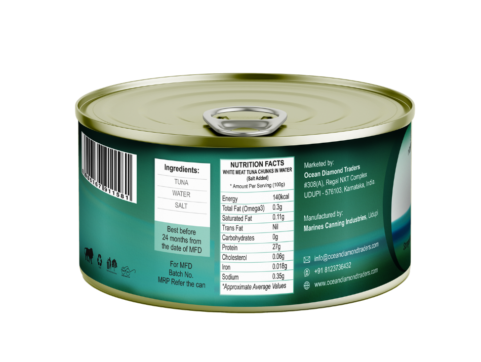 OCTOKING Tuna White Meat Chunks Salt Added 185g | OCTOKING OCTOKING tuna white meat chunks salt added 185g canned tuna