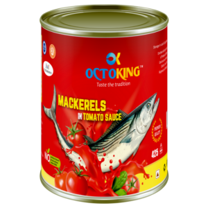 OCTOKING mackerel tomato sauce 425g canned mackerel