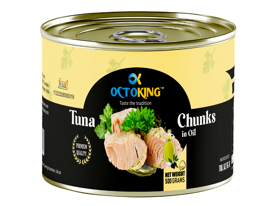 OCTOKING Tuna Chunks Oil 500g | OCTOKING OCTOKING tuna chunks oil 500g canned tuna bulk pack
