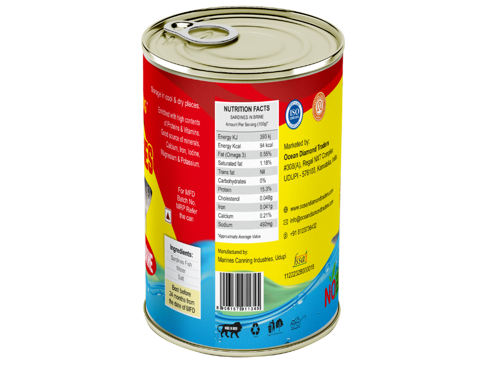 OCTOKING Sardine Brine 155g | OCTOKING OCTOKING sardine brine 155g canned sardine