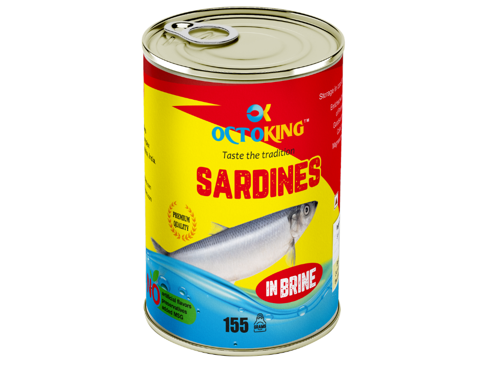 OCTOKING Sardine Brine 155g | OCTOKING OCTOKING sardine brine 155g canned sardine