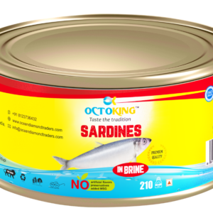 OCTOKING sardine brine 210g canned sardine