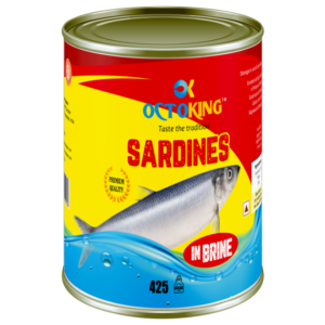 OCTOKING sardine brine 425g canned sardine