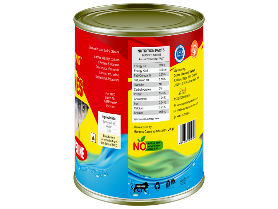 OCTOKING Sardine Brine 425g | OCTOKING OCTOKING sardine brine 425g canned sardine