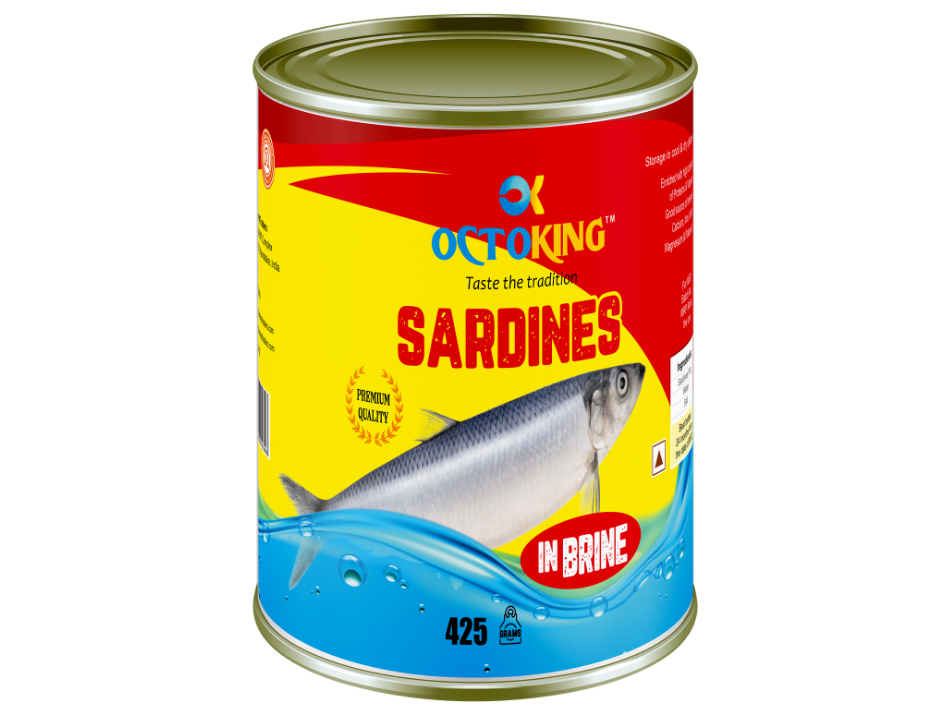 OCTOKING Sardine Brine 425g | OCTOKING OCTOKING sardine brine 425g canned sardine