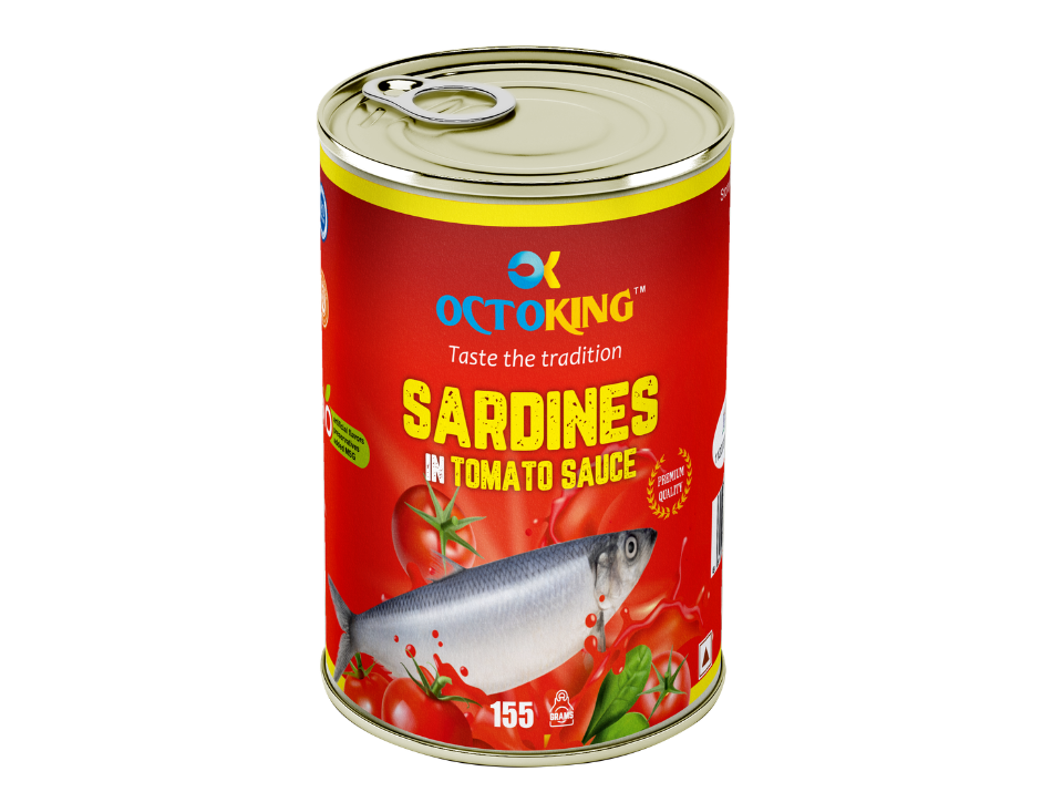 OCTOKING Sardine Tomato Sauce 155g | OCTOKING OCTOKING sardine tomato sauce 155g canned sardine
