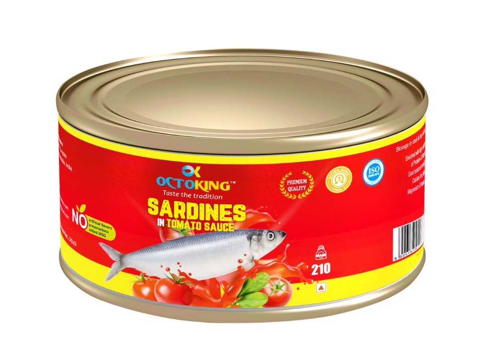 OCTOKING Sardine Tomato Sauce 210g | OCTOKING OCTOKING sardine tomato sauce 210g canned sardine