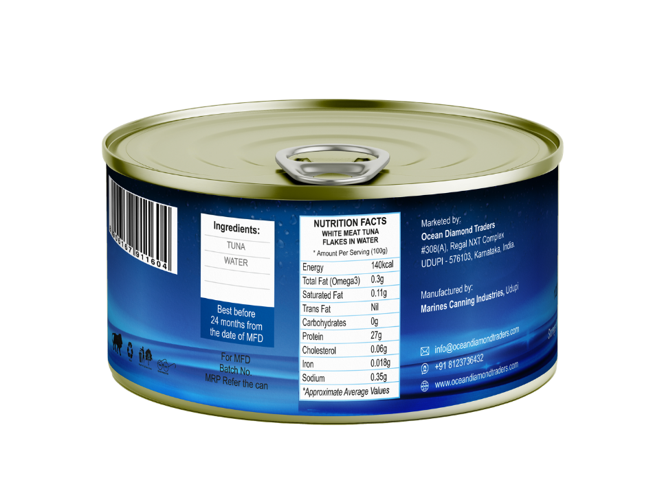 OCTOKING Tuna White Meat Flakes Water 185g | OCTOKING OCTOKING tuna white meat flakes water 185g canned tuna