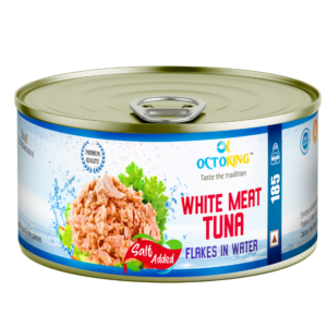 Octoking - Taste the Tradition OCTOKING tuna white meat flakes water salt added 185g canned tuna